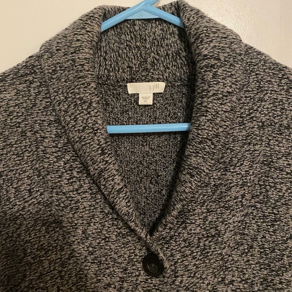 J Jill Long Line Multi Pattern Button Sweater Jacket - Picture 4 of 9